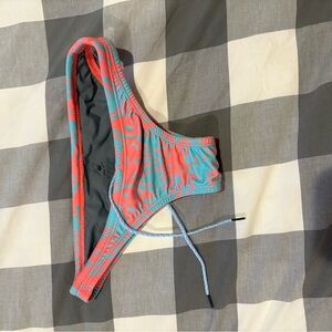 Jolyn Clothing Coral and Blue Bikini Bottom